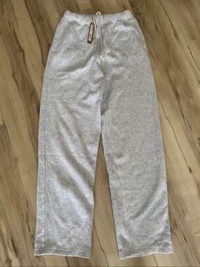 SKIMS Light Heather Gray Classic Straight Leg Pants